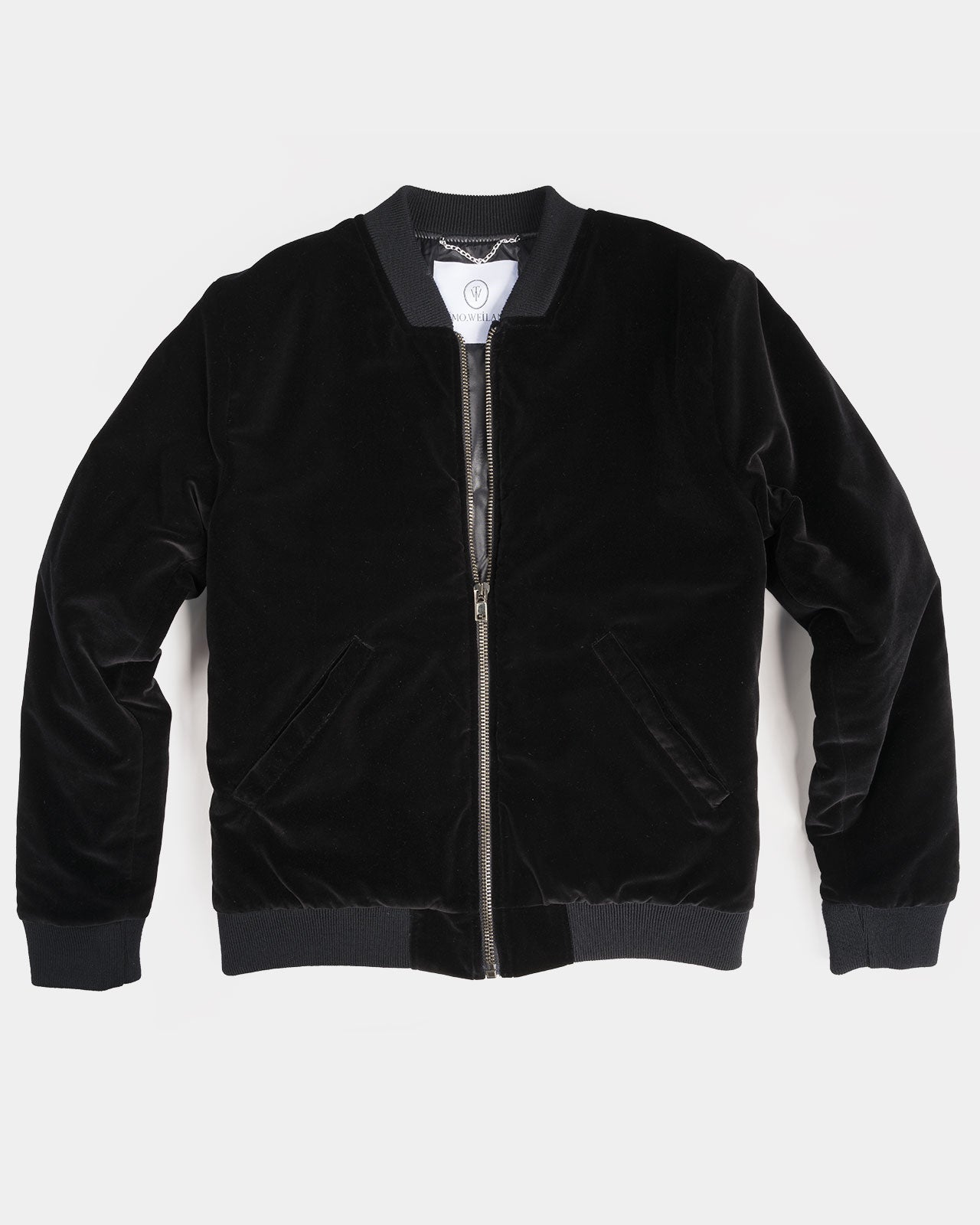 Black as Night Velvet Bomber